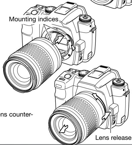 KONICA MINOLTA DYNAX 5D - ATTACHING AND REMOVING A LENS - 3