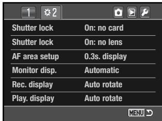 KONICA MINOLTA DYNAX 5D - MONITOR DISPLAY SETUP - 1