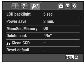 KONICA MINOLTA DYNAX 5D - MENU SECTION MEMORY - 1