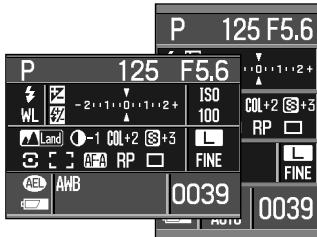 KONICA MINOLTA DYNAX 5D - RECORDING DISPLAY SETUP - 1