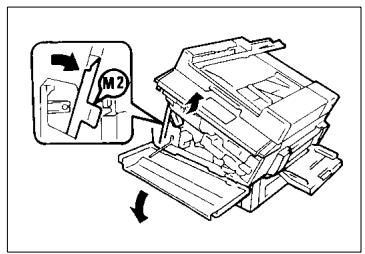 KONICA MINOLTA EP1085 - Removing the I. U. from the copier - 2