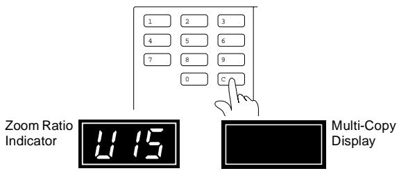 KONICA MINOLTA EP1085 - Press the Clear Key. - 1