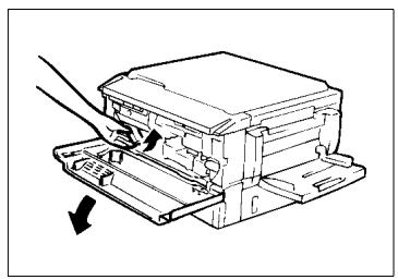 KONICA MINOLTA EP1085 - Removing the I. U. from the copier - 1