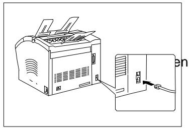 KONICA MINOLTA MF1600 - Connecting the Power Cable and the Telephone Line Cable - 2