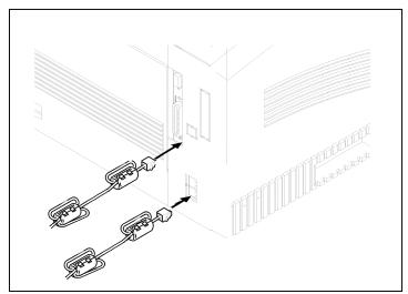 KONICA MINOLTA MF2838 - Connecting the telephone line cable - 2