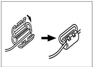 KONICA MINOLTA MF2838 - Connecting the ferrite cores - 2