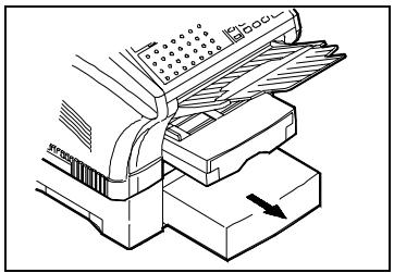 KONICA MINOLTA MF2838 - Clearing a paper jam in the 2^nd paper tray (optional) - 1