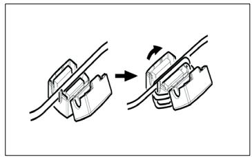 KONICA MINOLTA MF2838 - Connecting the ferrite cores - 1