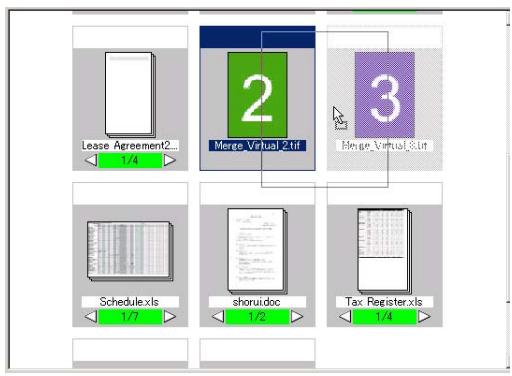 KONICA MINOLTA PAGESCOPE CABINET PRO - Grouping Files Using a Drag-and-Drop Operation - 1