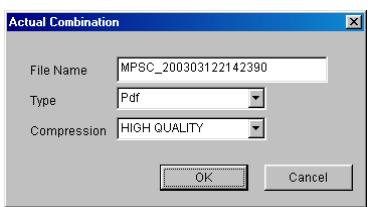 KONICA MINOLTA PAGESCOPE CABINET PRO - Converting a Group File Into a PDF File, a Multi-Page TIFF File or a Compact PDF File - 1