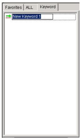 KONICA MINOLTA PAGESCOPE CABINET PRO - To create a keyword - 2