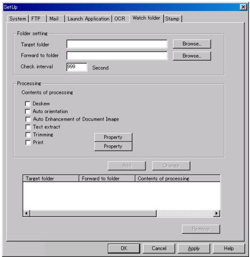 KONICA MINOLTA PAGESCOPE CABINET PRO - "Watch folder" Tab - 1