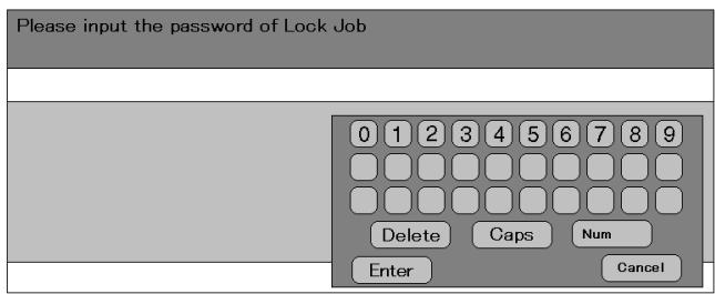 KONICA MINOLTA PI8500PRO - - Unlocking a job - 2