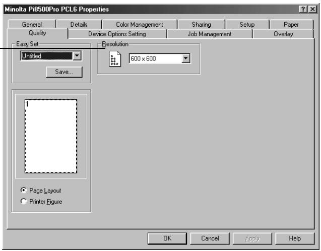 KONICA MINOLTA PI8500PRO - Functions of the Quality tab - 1