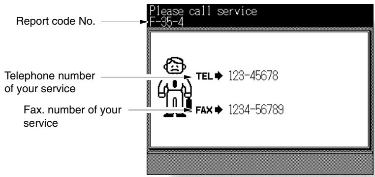 KONICA MINOLTA 7045 - When “Call for Service” Message Is Displayed - 1