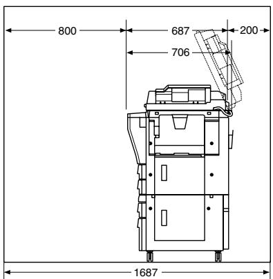 KONICA MINOLTA 7045 - CAUTION: INSTALLATION SPACE - 4