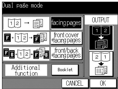KONICA MINOLTA 7045 - Select the desired Dual Page mode. - 1