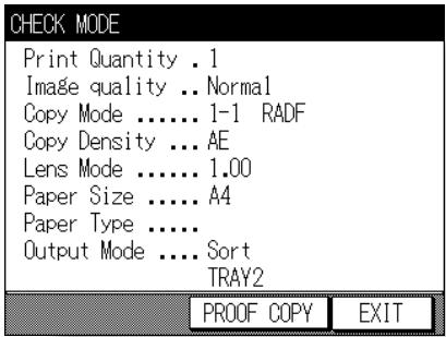 KONICA MINOLTA 7045 - Press CHECK on the control panel. - 1