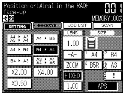 KONICA MINOLTA 7045 - Select the desired magnification. - 1