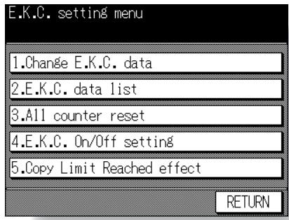 KONICA MINOLTA 7045 - ■ How to Access the EKC Setting Mode - 2