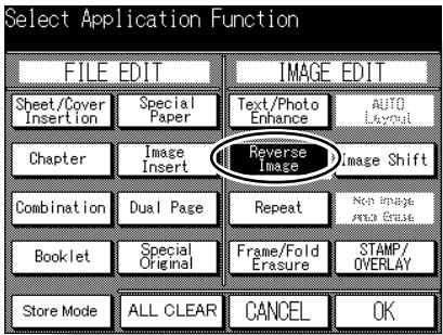 KONICA MINOLTA 7045 - Touch Reverse on the Application Image Selection Screen. - 1