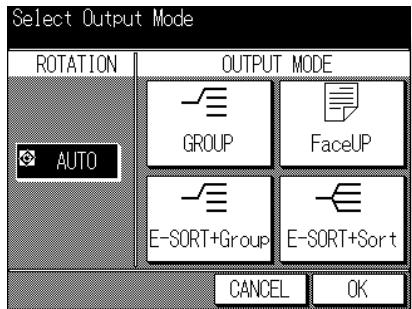 KONICA MINOLTA 7045 - Select the desired output mode. - 1