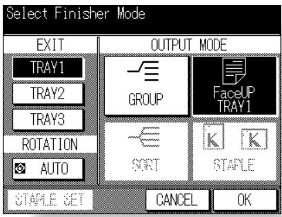 KONICA MINOLTA 7045 - Select the desired output mode. - 1