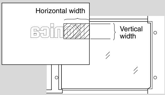 KONICA MINOLTA 7045 - Vertical/Horizontal Width Setting Mode Specifications - 1
