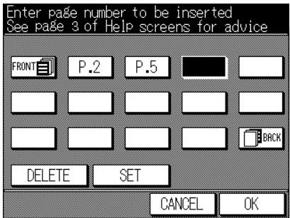 KONICA MINOLTA 7045 - When selecting Insertion mode: Enter the page number. - 1