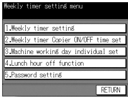 KONICA MINOLTA 7045 - ■ How to Access the Weekly Timer Setting Mode - 2