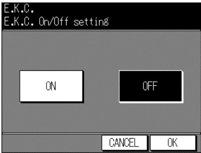 KONICA MINOLTA 7045 - EKC On/Off Setting - 1