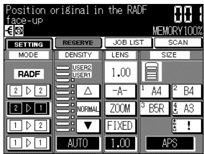 KONICA MINOLTA 7045 - Touch 2 1 on the Basic Screen to highlight it. - 1