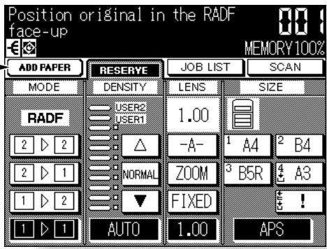 KONICA MINOLTA 7045 - When “ADD PAPER” Appears on “SETTING” Key - 1