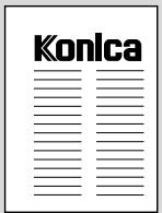 KONICA MINOLTA 7045 - Specifications for Combination - 1