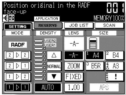 KONICA MINOLTA 7045 - Touch OK on the Application Selection Screen. - 1