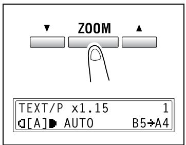 KONICA MINOLTA 7216 - To make copies using a fixed zoom setting - 1