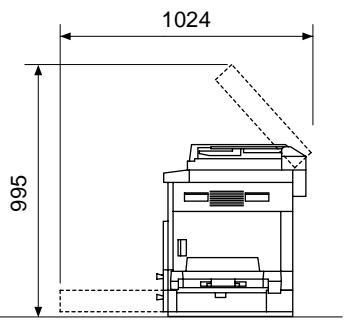 KONICA MINOLTA 7216 - Space Requirements - 2