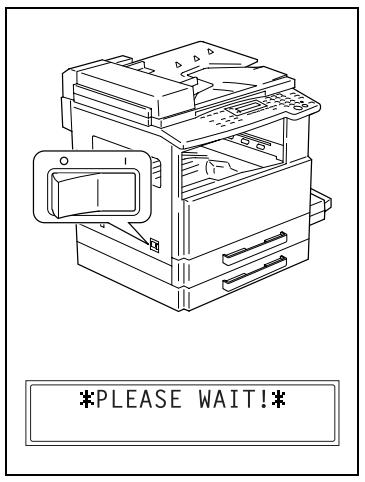 KONICA MINOLTA 7216 - To turn off the machine - 1