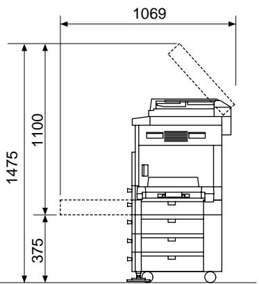 KONICA MINOLTA 7216 - Space Requirements - 4