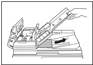 KONICA MINOLTA 7216 - To clear a misfeed in the RADF (DF-321) - 5