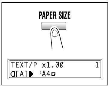 KONICA MINOLTA 7216 - To copy with a manually selected paper size - 1