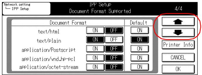 KONICA MINOLTA 7145 NETWORK SCANNER - Use [↑] or [↓] to access to [IPP Setup] screen (4/4) from screen (3/4). - 1