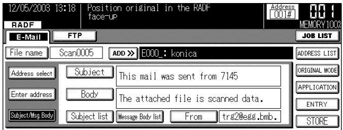 KONICA MINOLTA 7145 NETWORK SCANNER - Touch the [OK] key. - 1