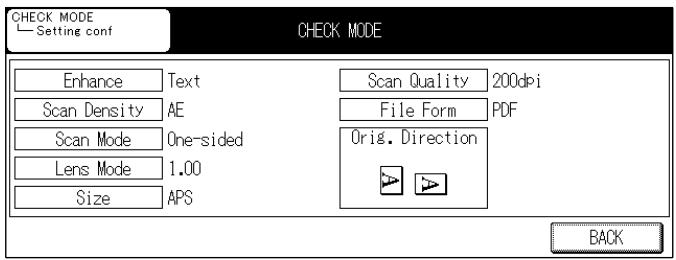 KONICA MINOLTA 7145 NETWORK SCANNER - Checking settings - 2
