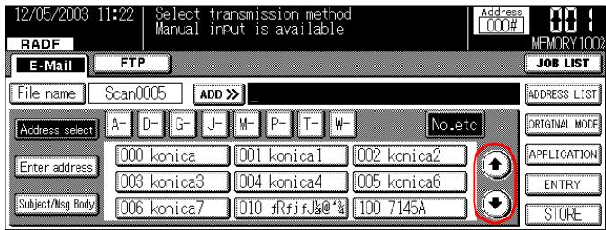 KONICA MINOLTA 7145 NETWORK SCANNER - Select the destination from the destination list. - 1