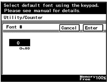 KONICA MINOLTA BIZHUB 250 PRINT - Font - Font # - 1