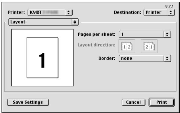 KONICA MINOLTA BIZHUB 250 PRINT - Layout (printing multiple pages on one page) - 1