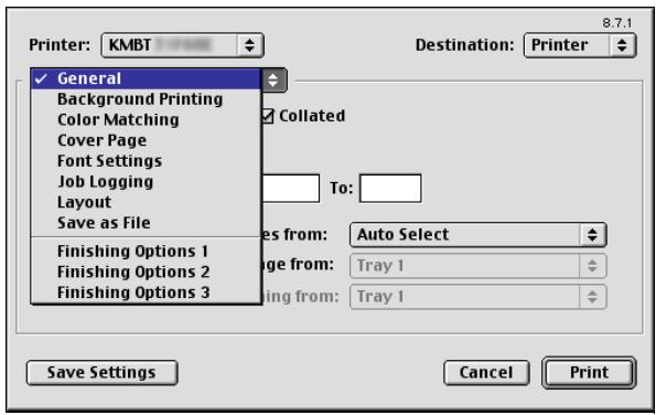 KONICA MINOLTA BIZHUB 250 PRINT - General (basic settings) - 1