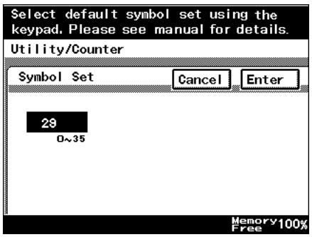 KONICA MINOLTA BIZHUB 250 PRINT - Font - Symbol Set - 1