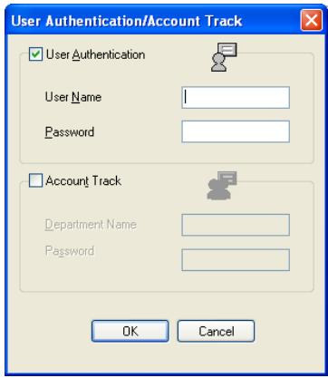 KONICA MINOLTA BIZHUB 250 PRINT - Specifying user authentication settings - 1
